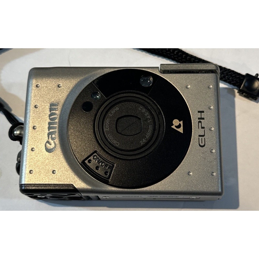 Canon ELPH Film Camera UNTESTED‎ 24-48mm 1:4.5-6.2 Zoom Lens Gold Color